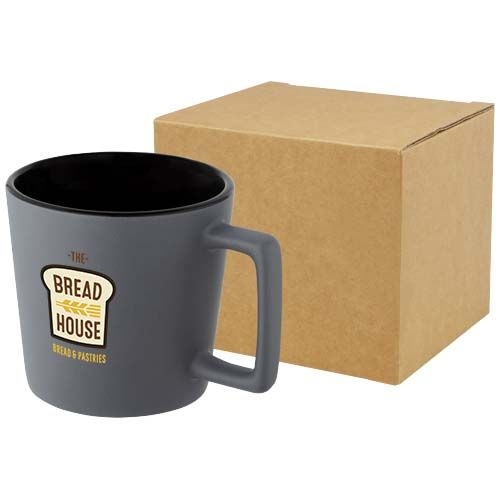 PF100900-2Cali 370 ml Keramiktasse mit matter Oberflaeche_ schwarz_grau matt