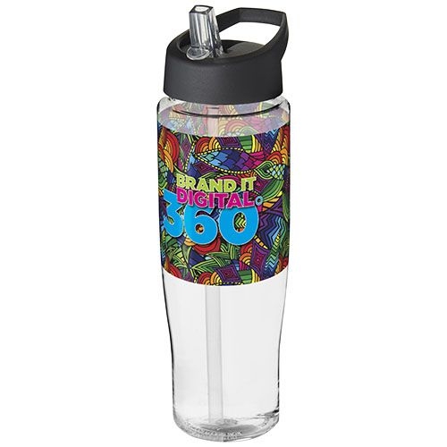 PF210044-1H2O Active® Tempo 700 ml Sportflasche mit Ausgussdeckel_ transparent_schwarz