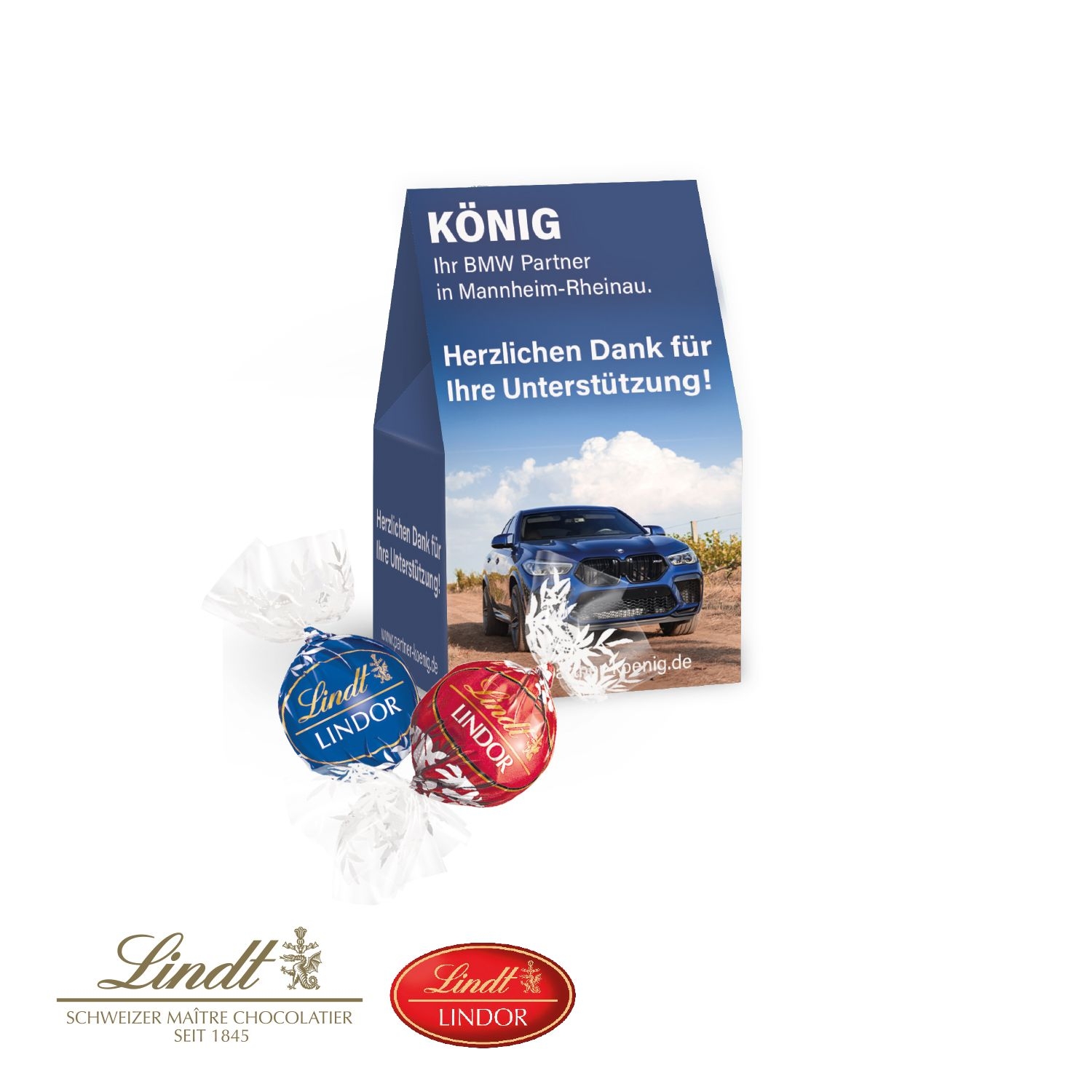 CD91442-01Werbepraesent Selection Mini mit Lindt Lindor Pralinés_ Lindor Pralines