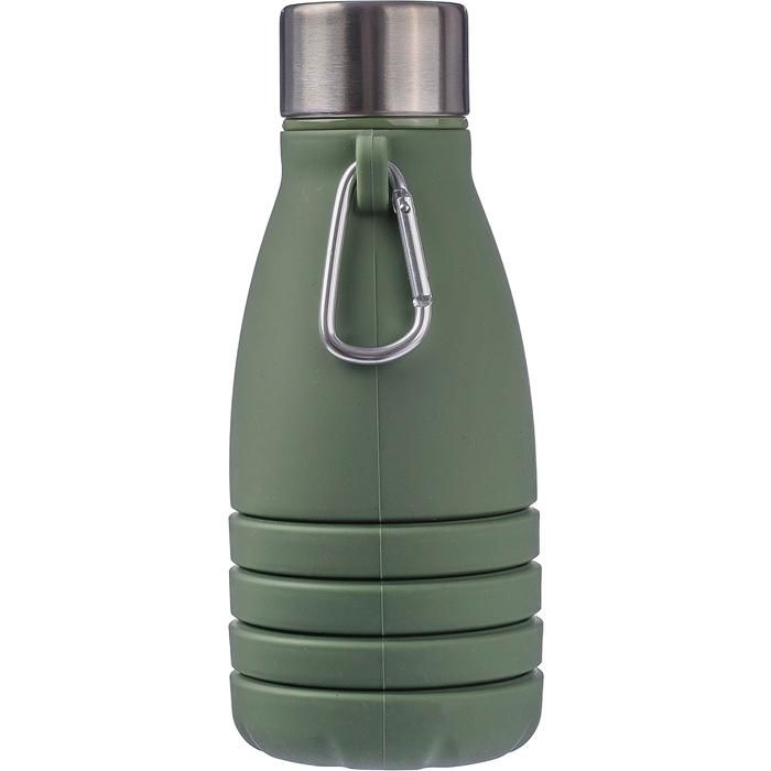GI1172250-03Faltbare Silikon-Trinkflasche 550 ml Erin_ grau