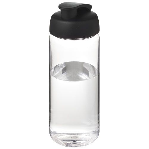 PF210445-14H2O Active® Octave Tritan™ 600-ml-Sportflasche mit Klappdeckel_ transparent klar_schwarz