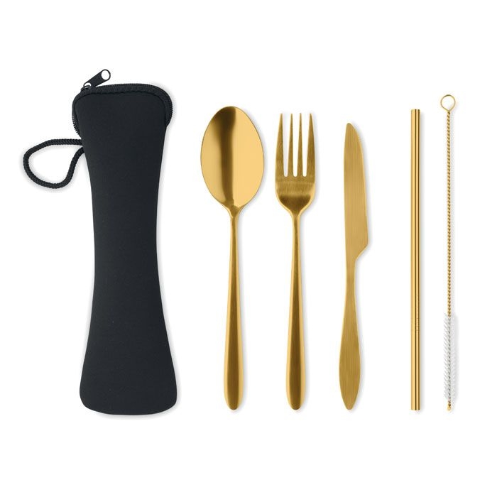 MO6149-985 Service Besteck-Set Edelstahl_ golden