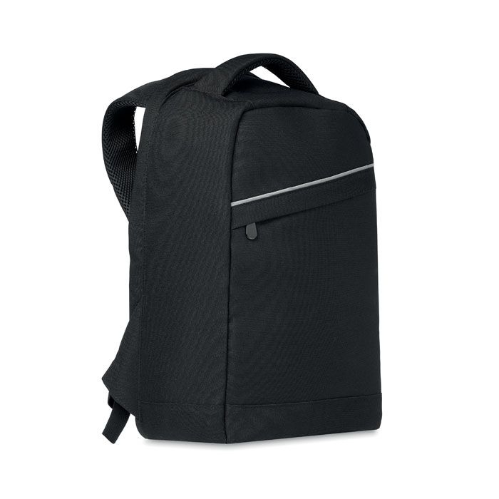 MO6157-03Munich Rucksack 600D RPET_ schwarz