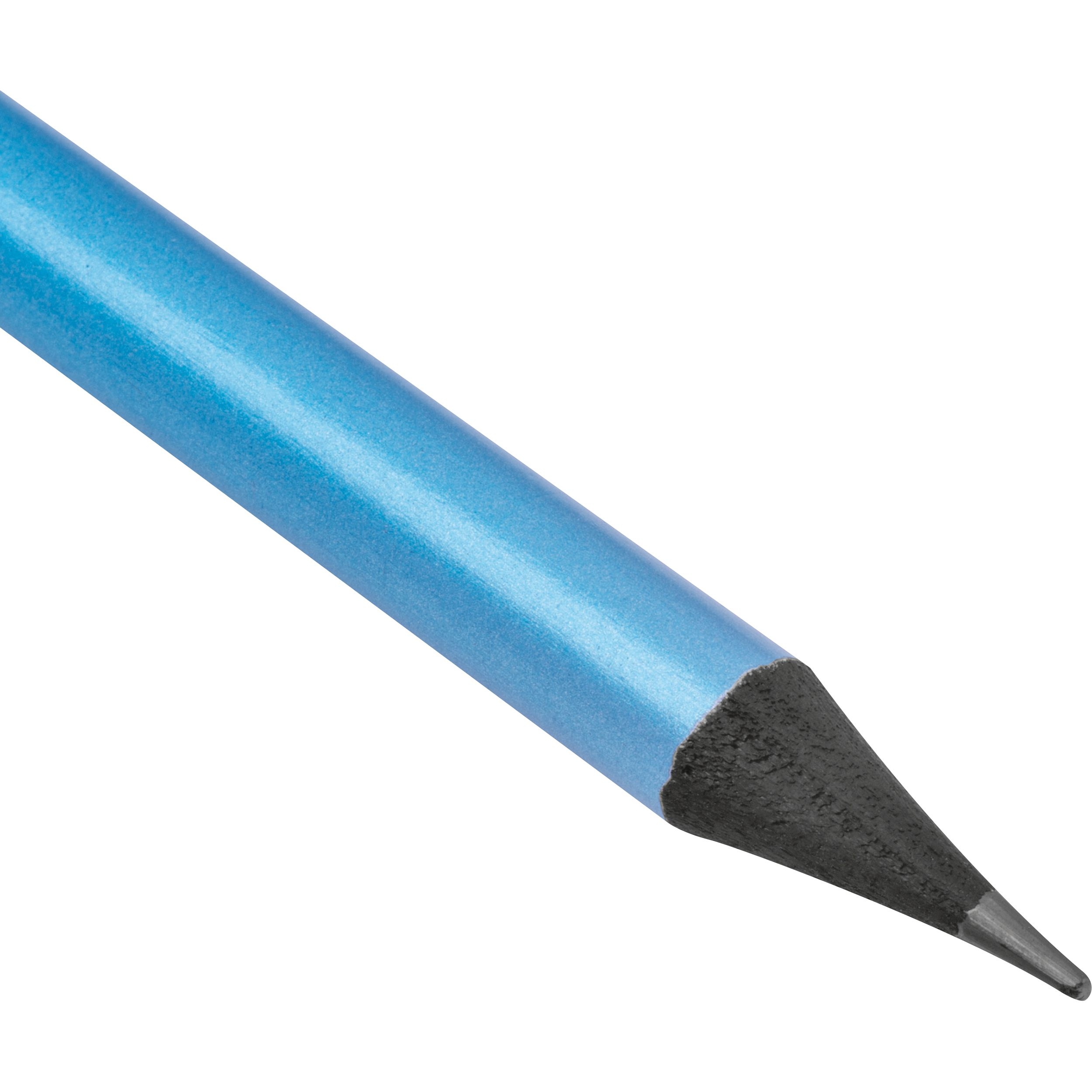 MA15321-24Bleistift mit Radiergummi in Metallic-Farben JAMES_ hellblau