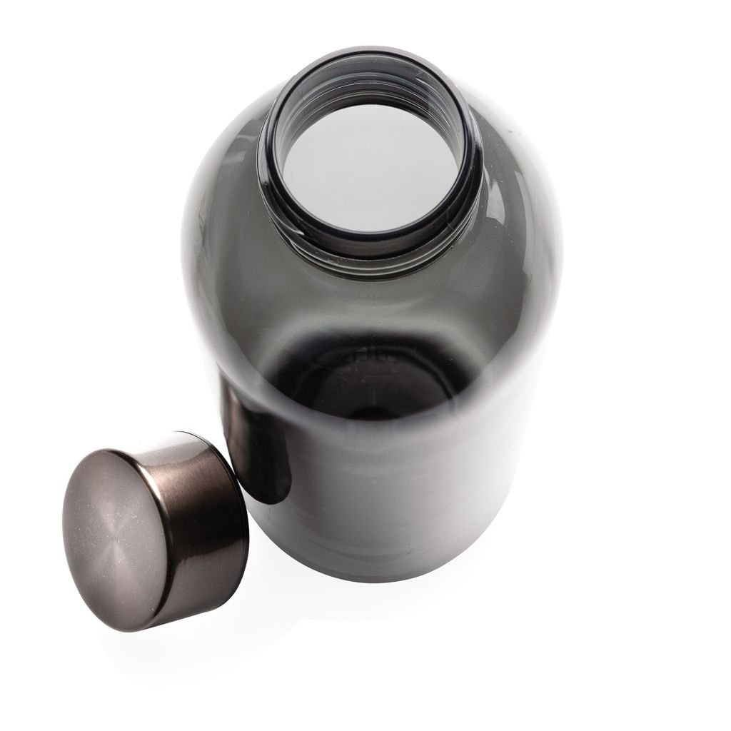 XDP433.44-1Auslaufsichere Trinkflasche mit Metalldeckel_ schwarz