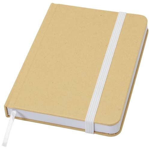 PF106022Reed A6 Hardcover Notizbuch_ blanko_ aus recyceltem Material