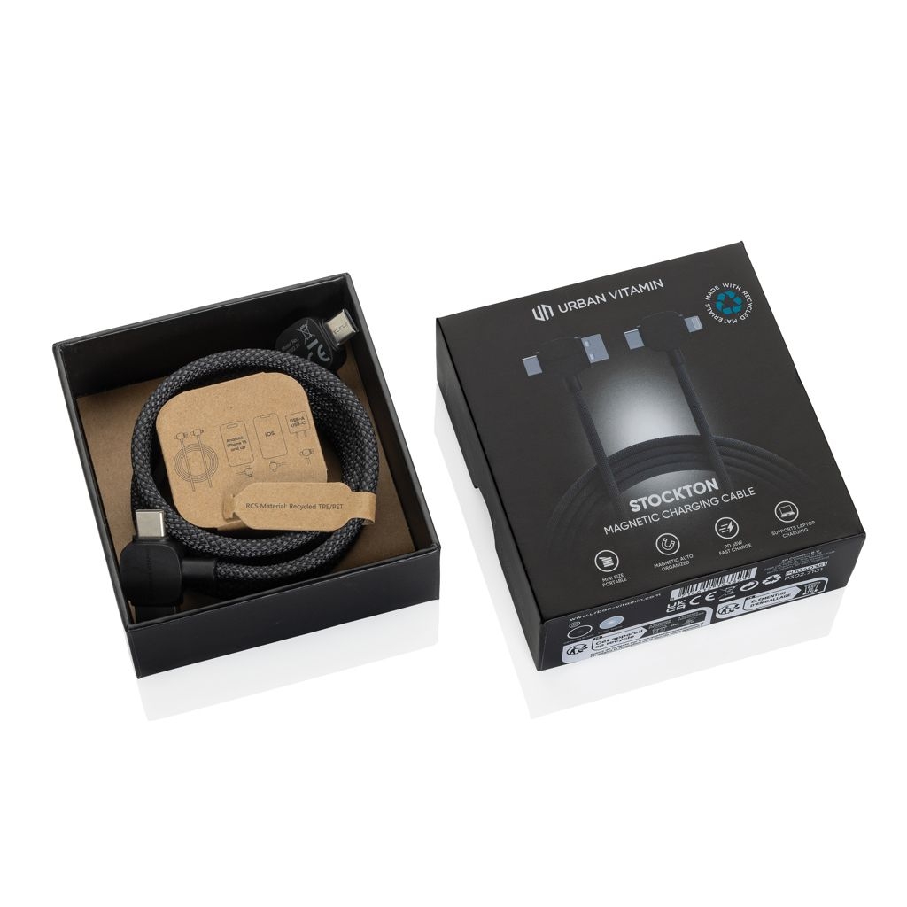 XDP302_71-01Urban Vitamin Stockton 65W magnet_ Kabel RCS recyc. TPE_PET_ schwarz