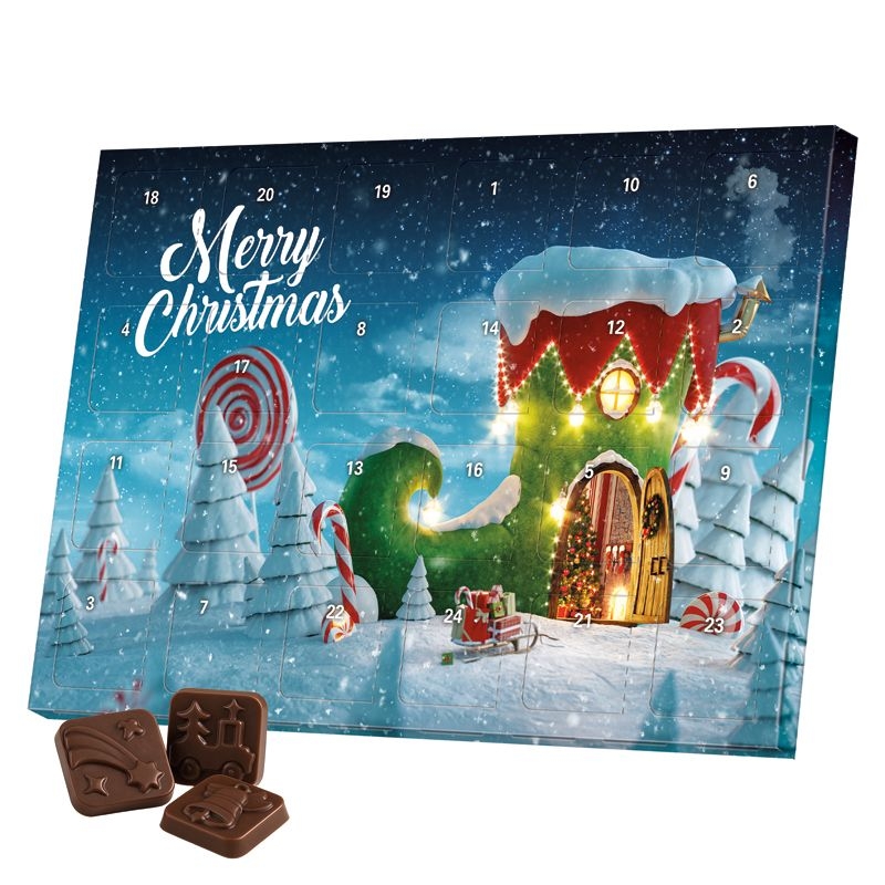JG20120-2Classic Tisch Adventskalender_ Kakaofreie Schokolade_ Individuelles Motiv