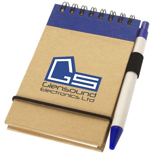 PF106269-3Zuse A7 Recycling Notizblock mit Stift_ natur_navy