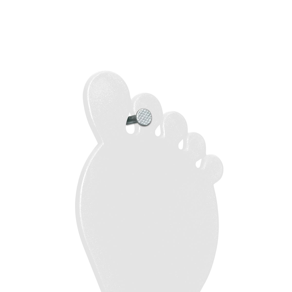 HE8629-0Schuhloeffel _Fuss_ weiss