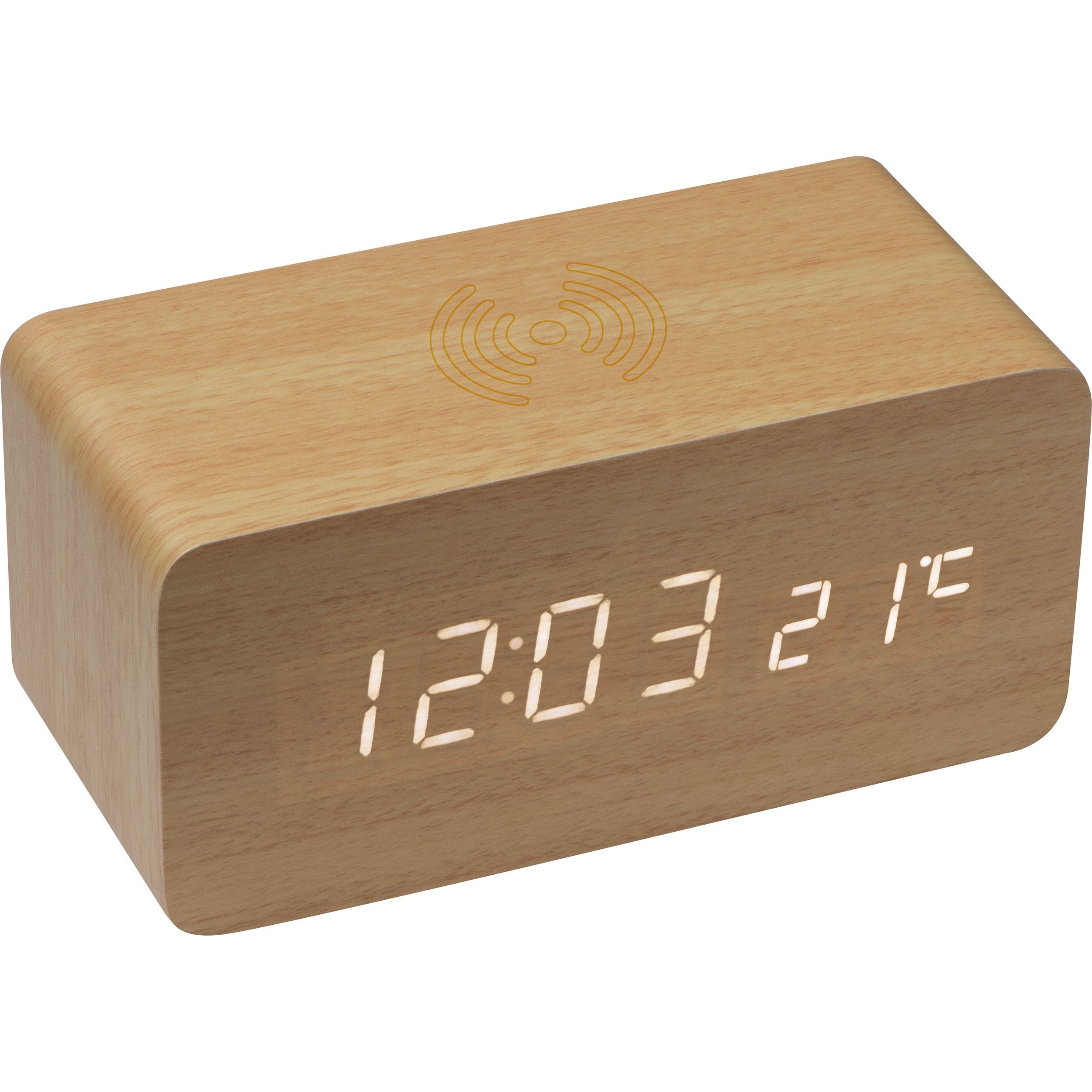 MA31515-13Schreibtischuhr mit intergriertem Charger DELILAH_ beige