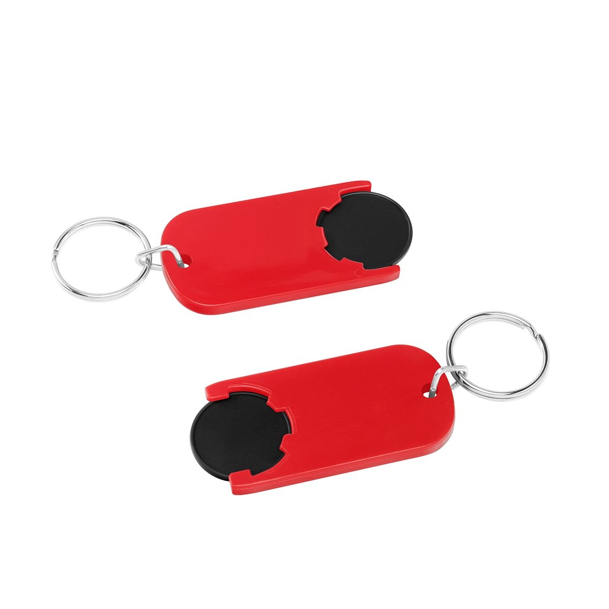 HE7439R-6-1Chiphalter mit 1€-Chip _Alpha_ schwarz_ rot