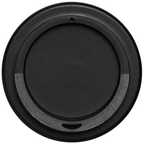 PF210002-16Americano® 350 ml Isolierbecher mit Schutzring_ rot_schwarz