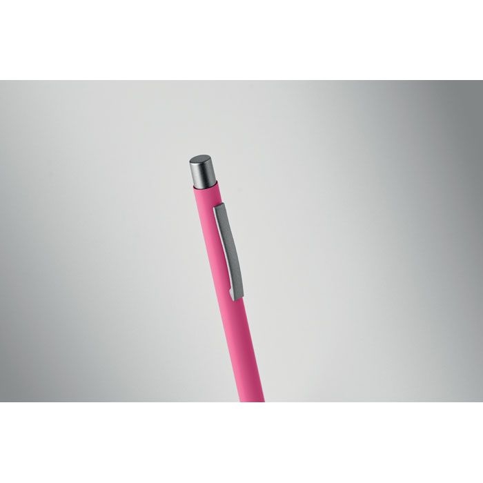 MO3222-38Nali Druckkugelschreiber recy. Alu_ fuchsia