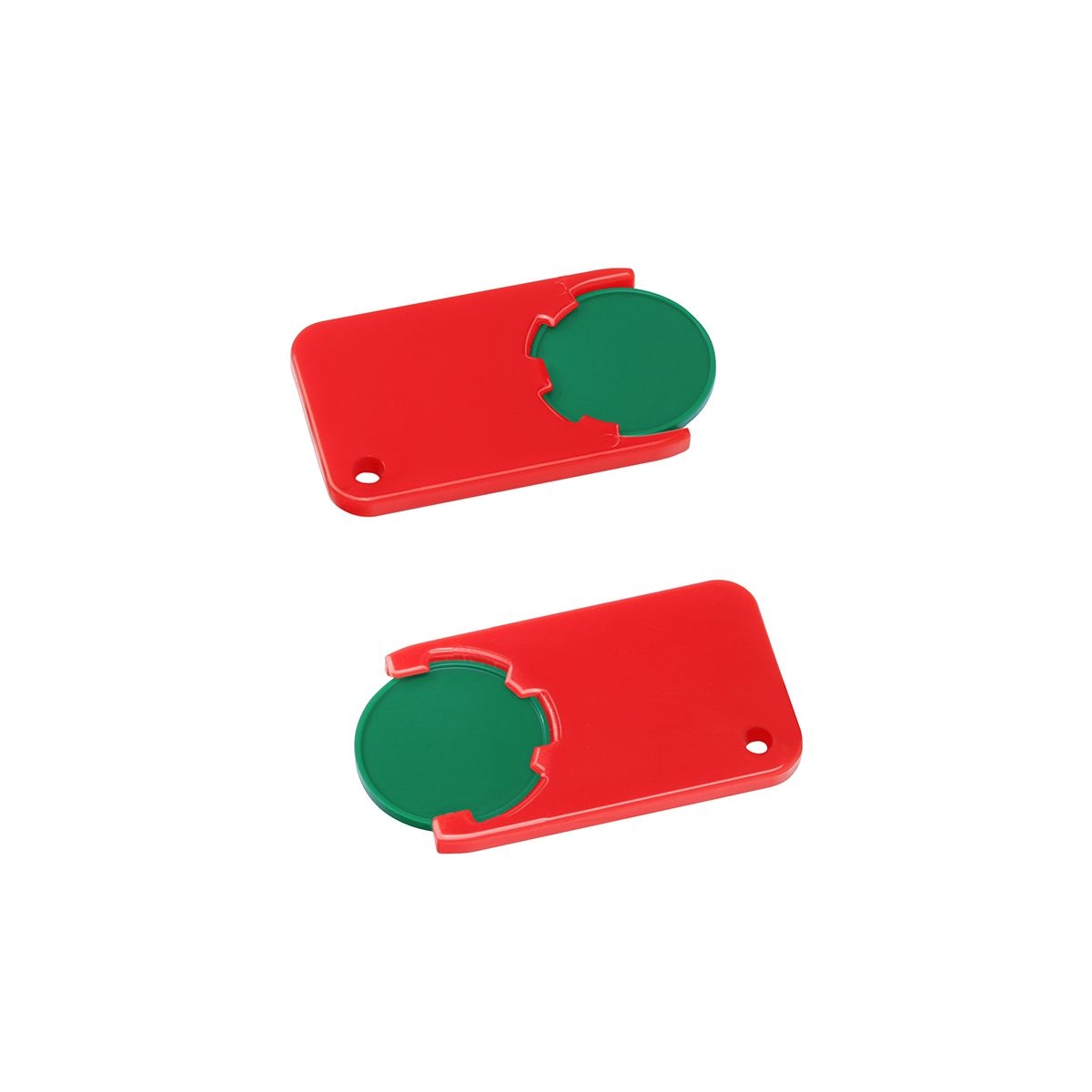 HE7454-2-1Chiphalter mit 1€-Chip _Beta_ gruen_ rot