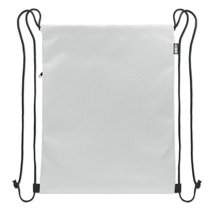MO2920-06Daykit Beutel mit Kordelzug 420D RPET_ weiss
