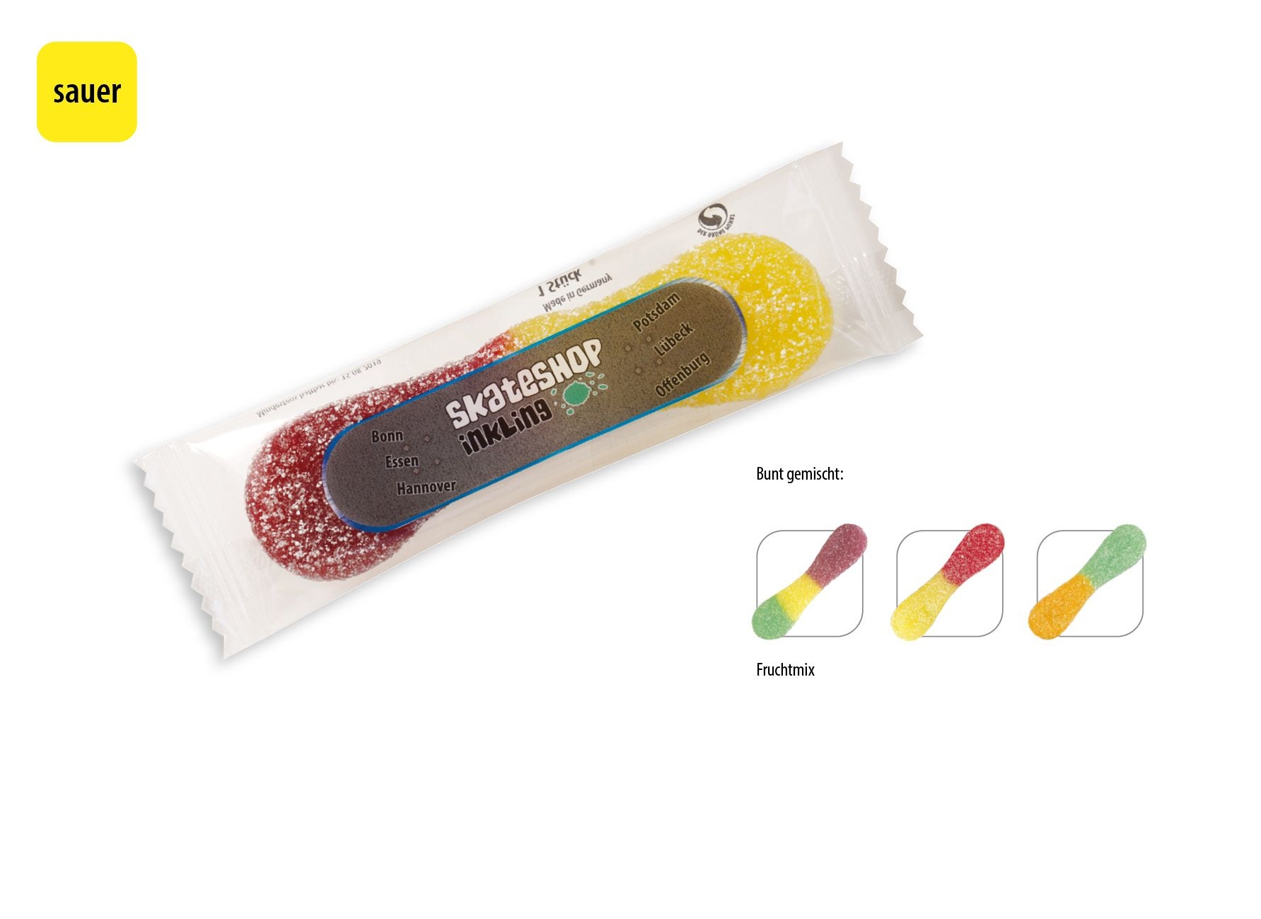 SW0735-1Saure Zungen vegan im Flowpack_Saure Zungen_ weisse Folie