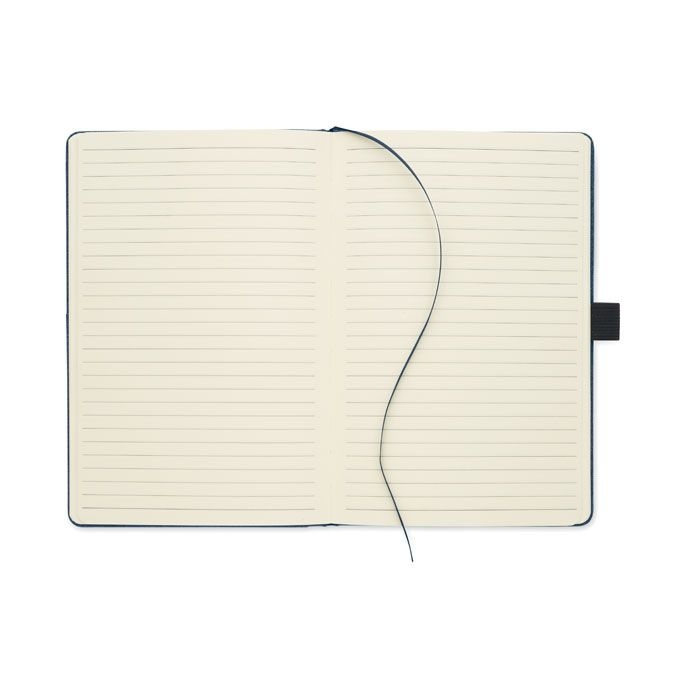 MO2285-04Cinco A5 notebook PU front pocket_ blau