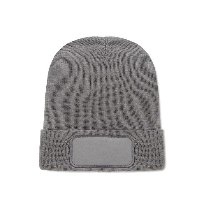 MO2359-15Capnit Beanie RPET-Polyester_ steingrau