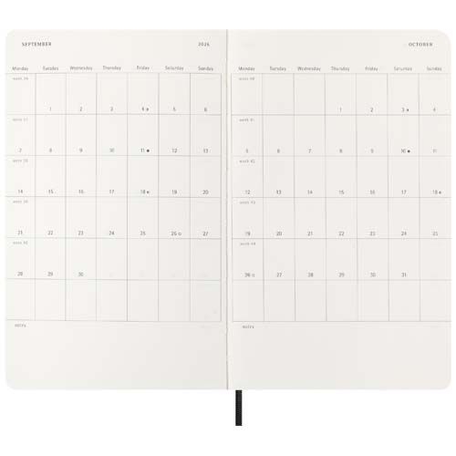 PF107938-4Moleskine Softcover 12 Monate Wochenkalender L_ schwarz