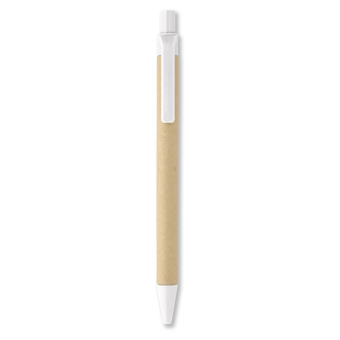 IT3780-06Cartoon Papier_Mais PLA Kugelschreiber_ weiss