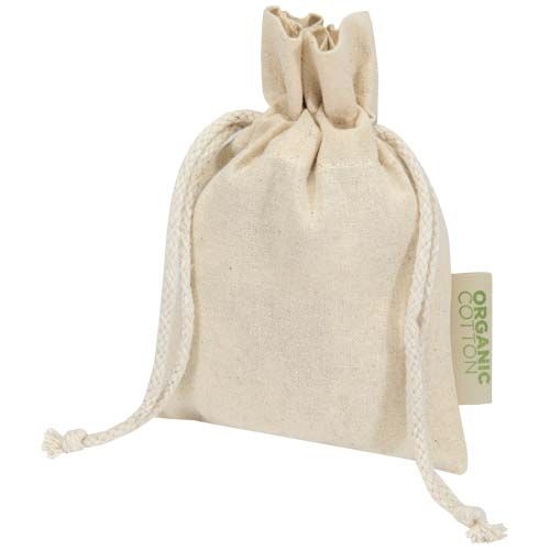 PF120796-1Odisha 140 g_m² OCS Bio-Geschenktasche – 15 × 10 cm _ natur