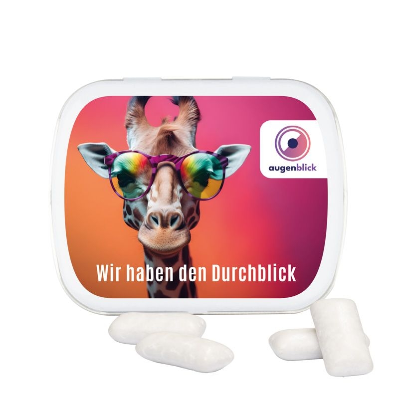 JG10162Klappdose aus Metall Kaugummi