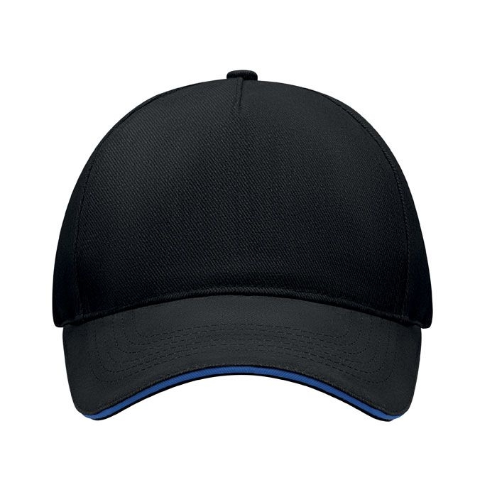 MO6875-81Long Beach Singa Baseball Kappe 5 Panels_ schwarz_blau