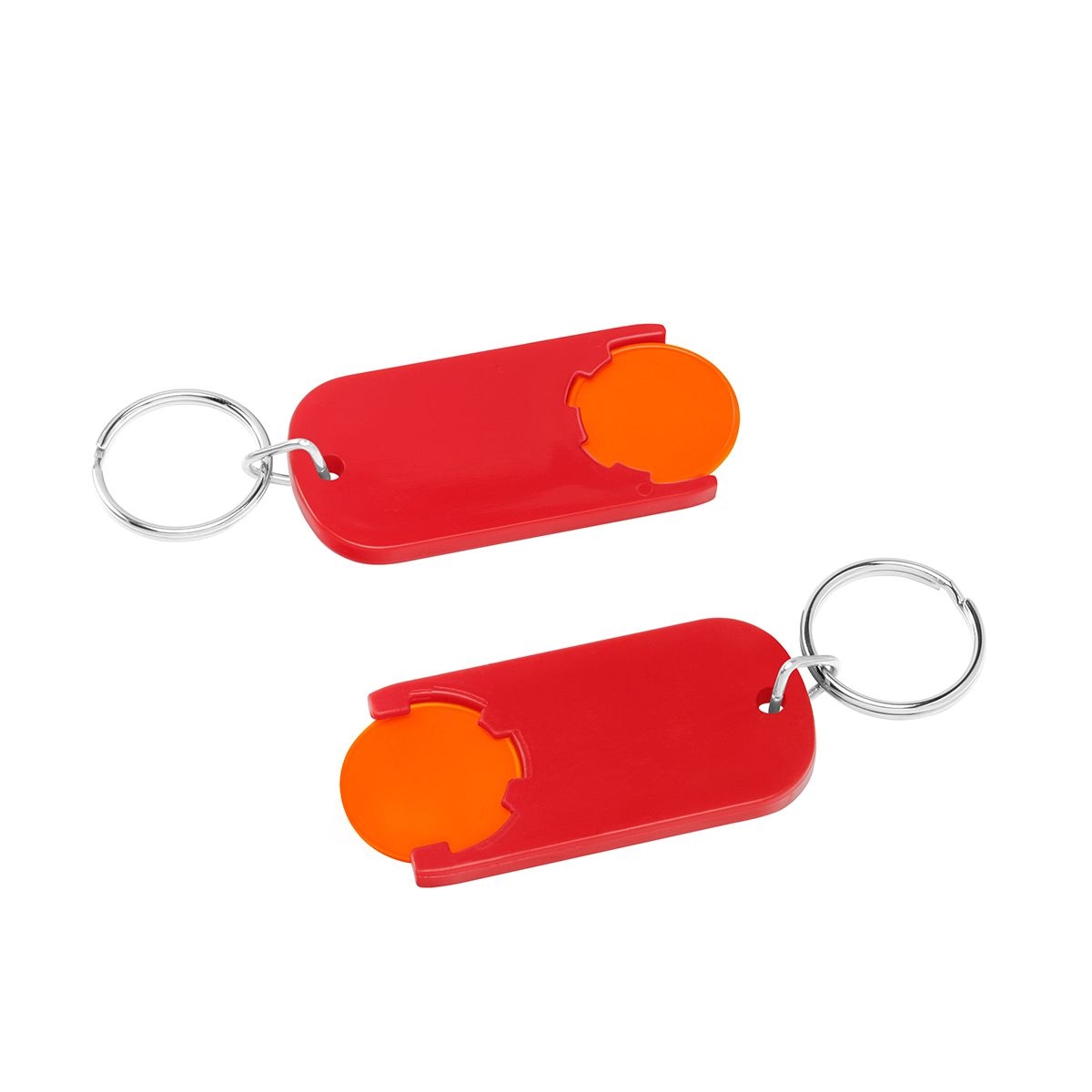 HE7439R-5-1Chiphalter mit 1€-Chip _Alpha_ orange_ rot