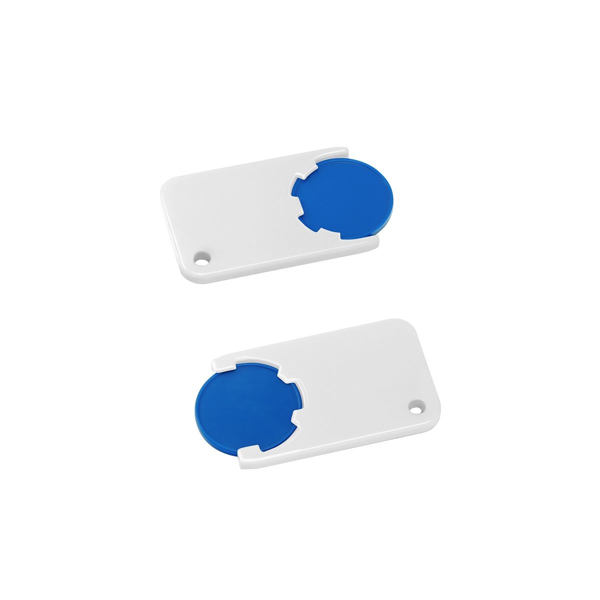 HE7454-3-0Chiphalter mit 1€-Chip _Beta_ blau_ weiss