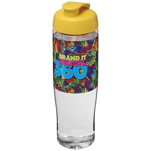 PF210040-11H2O Active® Tempo 700 ml Sportflasche mit Klappdeckel_ transparent_gelb