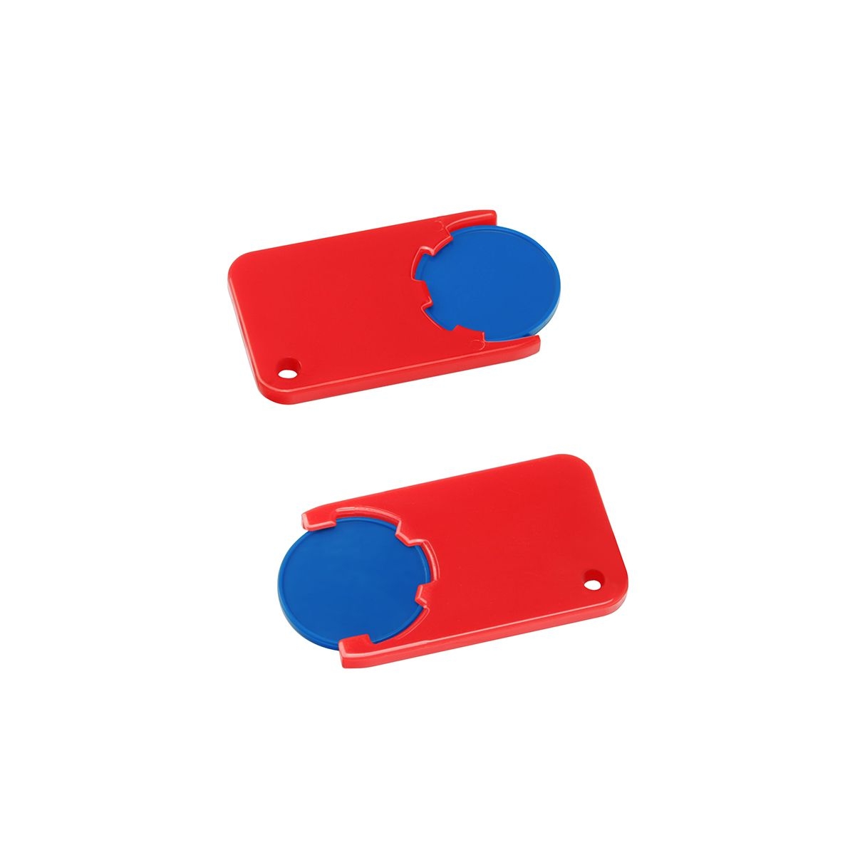 HE7454-3-1Chiphalter mit 1€-Chip _Beta_ blau_ rot