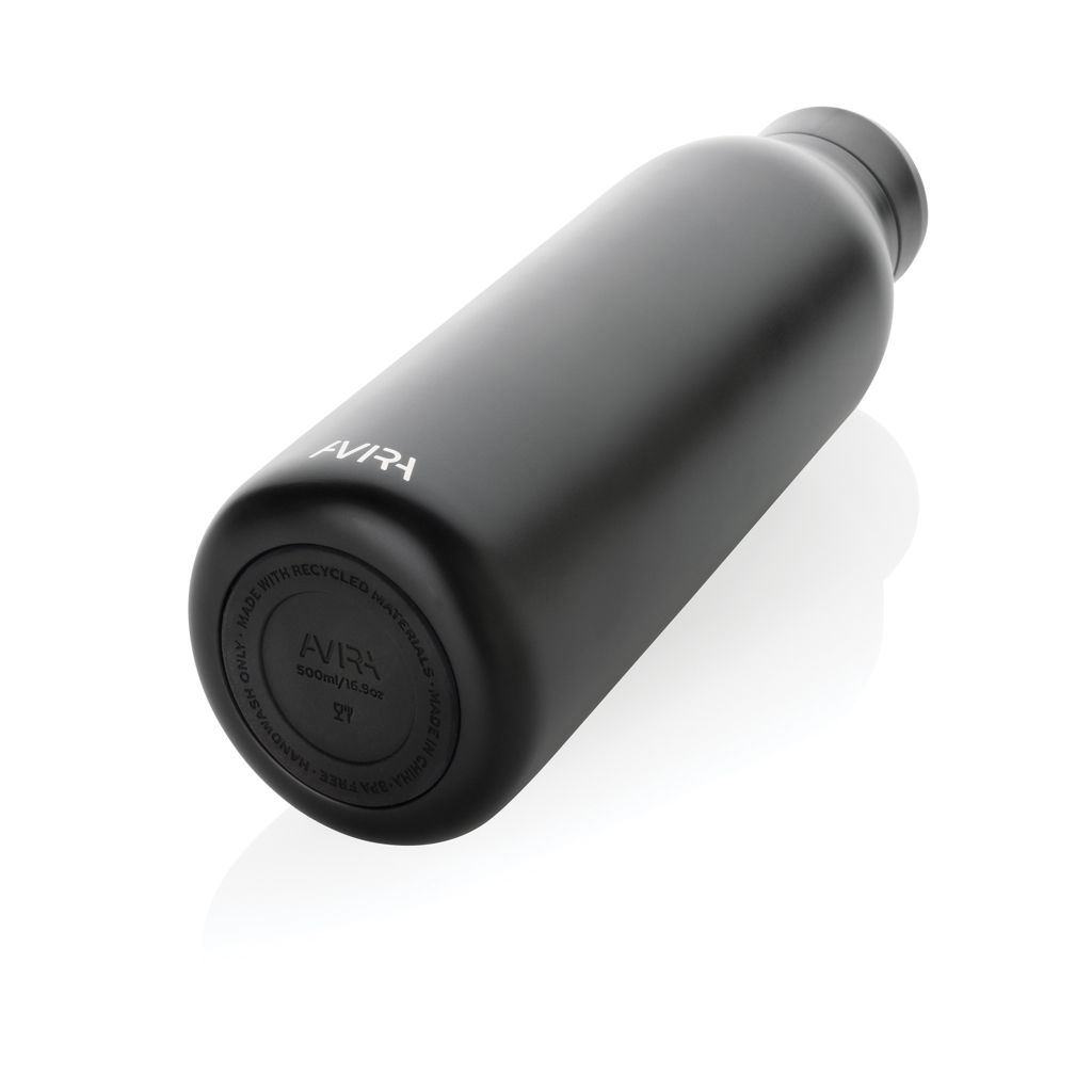 XDP438.00-1Avira Avior RCS recycelte Stainless-Steel Flasche 500ml_ schwarz
