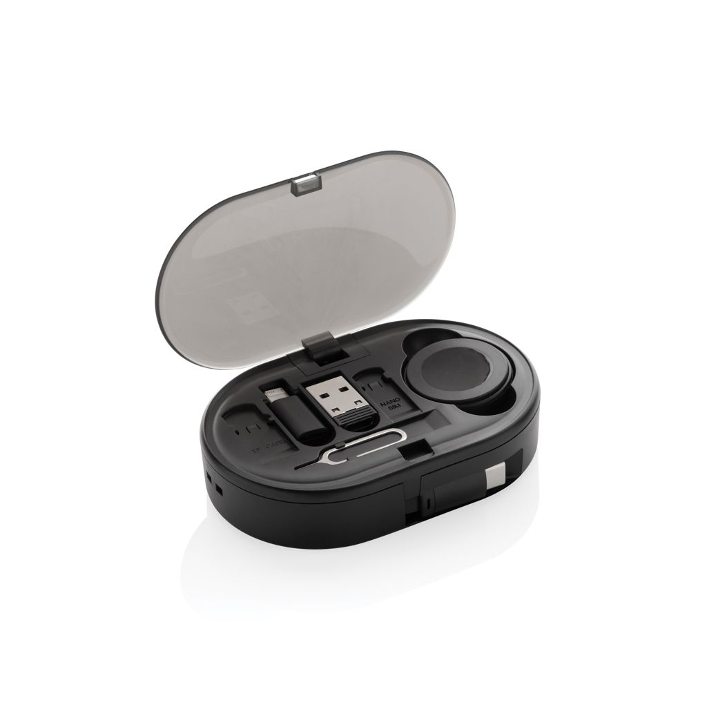 XDP302.90-01Chargevix Multifunktionales 60W-Lade-Set aus RCS rPlastic_ schwarz