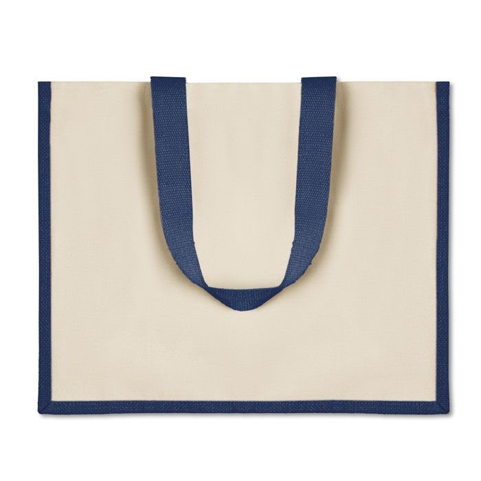 MO8967-04Campo De Fiori Jute_Canvas Shopper_ blau