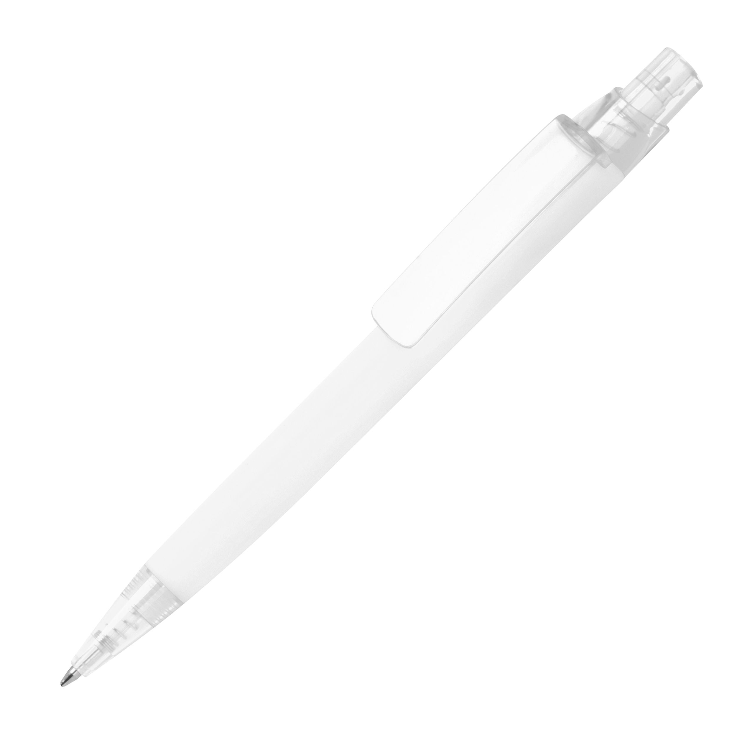 MA15615-06Gummierter Kugelschreiber ORLANDO_ weiss