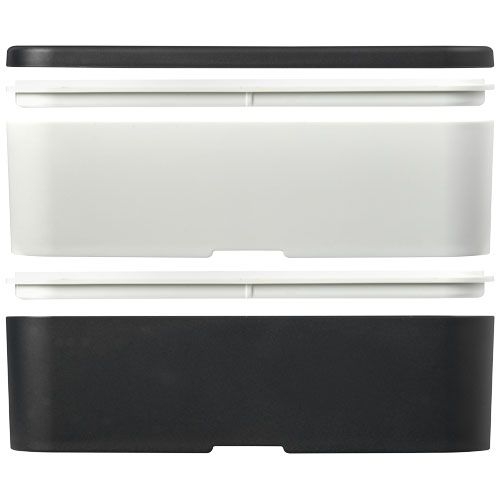 PF210182-10MIYO Renew 700_700 ml Doppel-Lunchbox_ granitfarben_elfenbeinweiss_schwarz