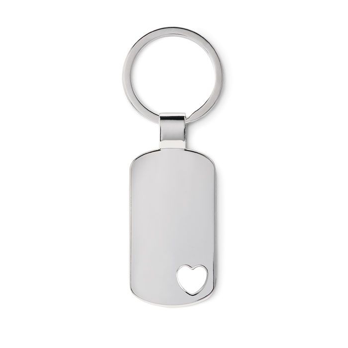 MO8694-16Corazon Schluesselring Herz_ mattsilber