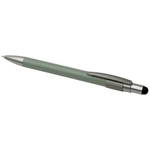 PF106447-4Rill RCS recycelter Kugelschreiber mit Stylus und Fidget Spinner _schwarze Mine_ heather gruen