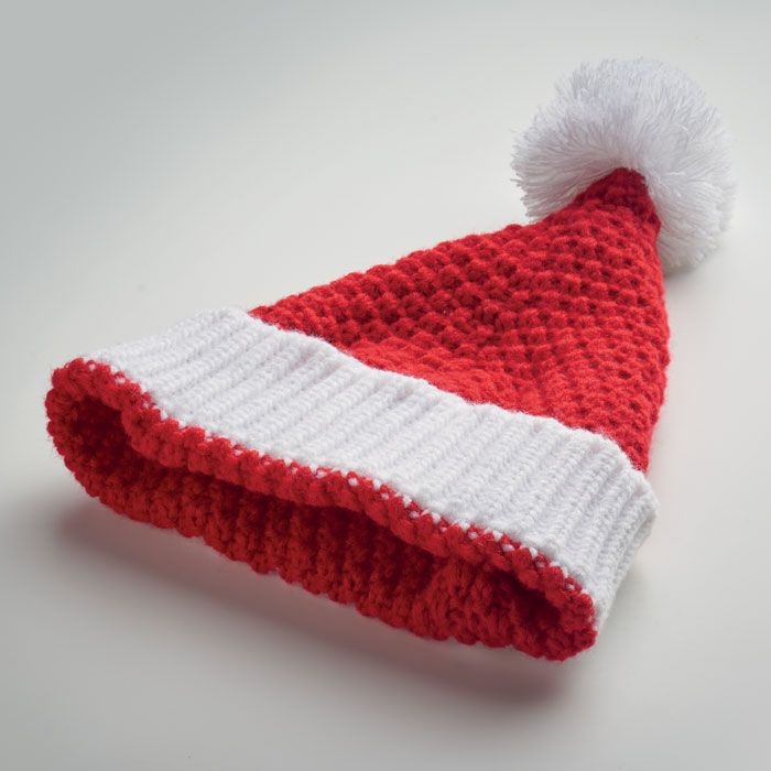 CX1534-05Auriga Weihnachtliche Strickmuetze_ rot