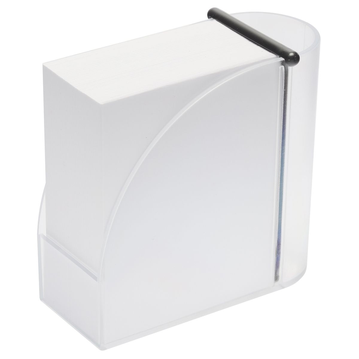 HE8268KPC-F7-6Zettelbox mit Koecher _Design_ gefrostet glasklar_ schwarz