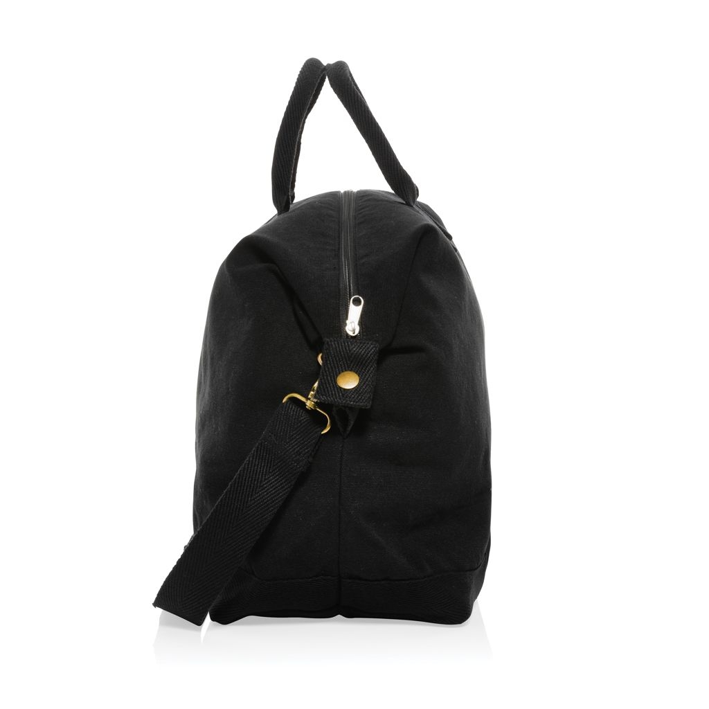 XDP707.17-1Kezar AWARE™ 500g_m² Wochenendtasche aus recyceltem Canvas_ schwarz