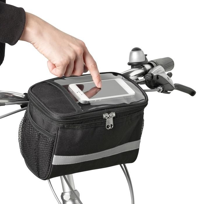 GI0929-01Fahrradlenker-Kuehltasche aus Polyester Prisha_ schwarz