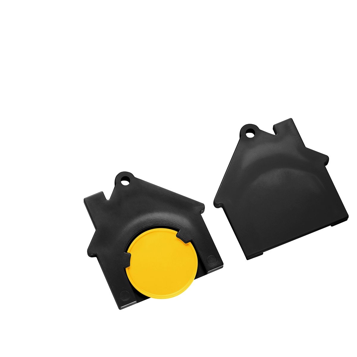 HE7516-4-6Chiphalter mit 1€-Chip _Haus_ gelb_ schwarz