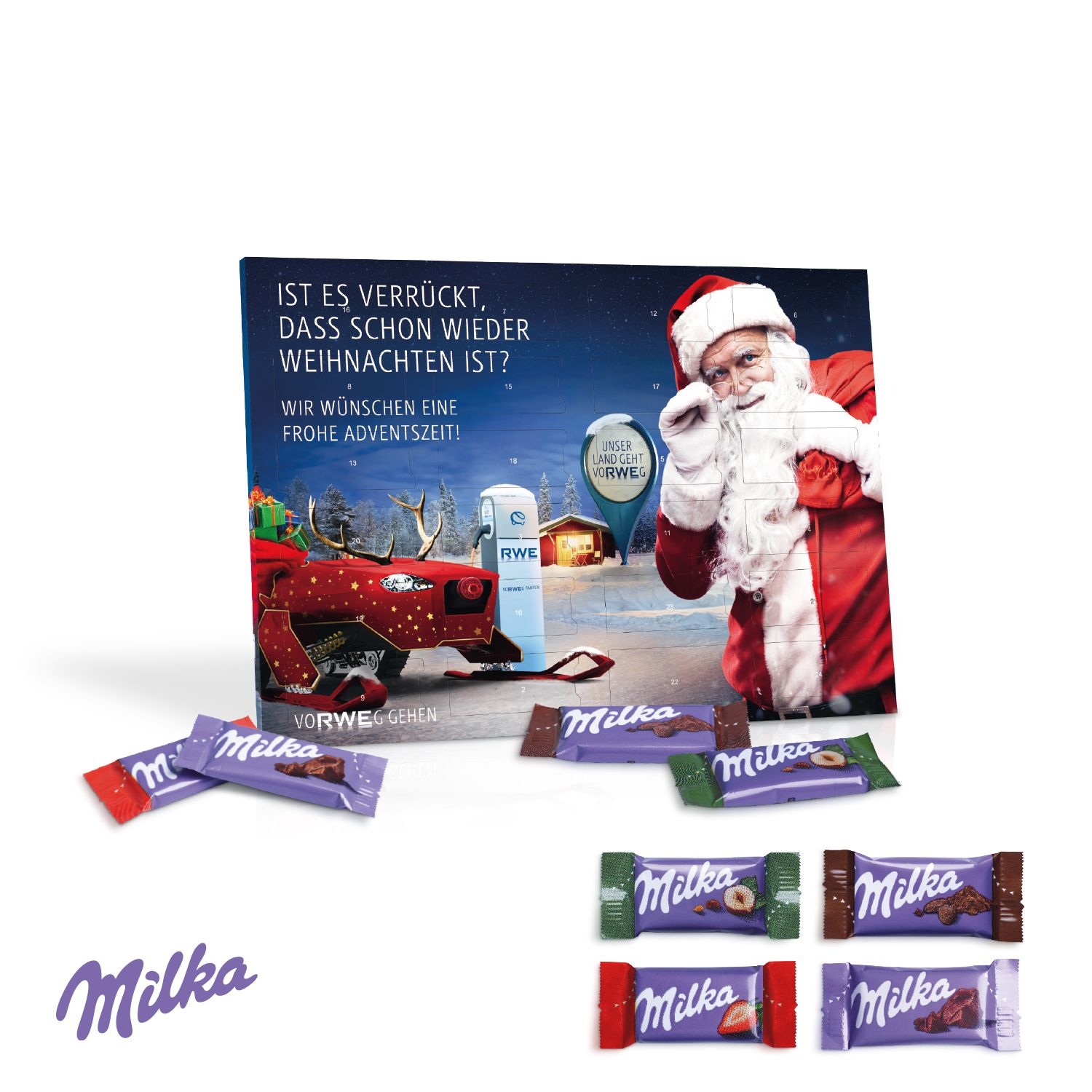 CD95200-02Tisch-Adventskalender mit Milka Schokolade_ Individuelles Motiv