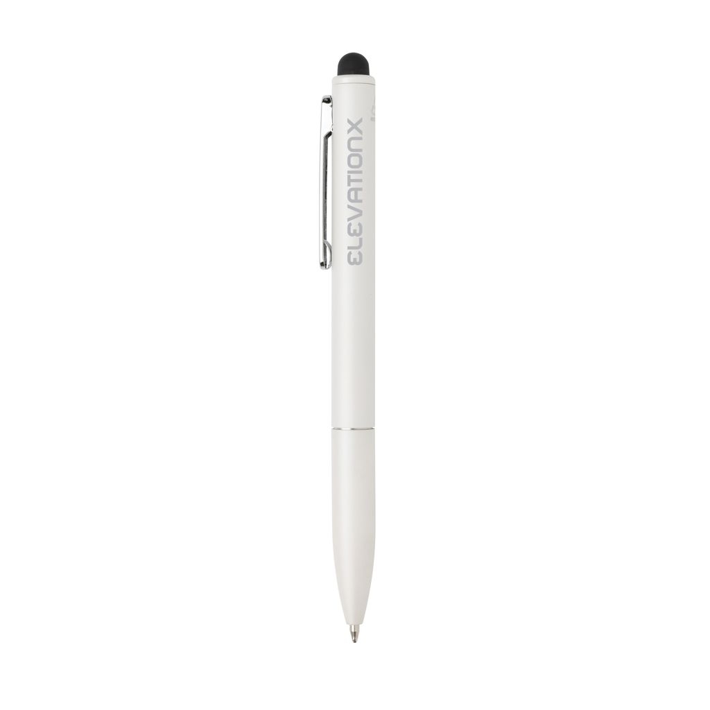 XDP611.23-3Kymi Stift mit Stylus aus RCS recyceltem Aluminum_ weiss