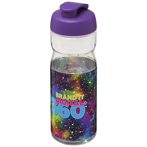 PF210045-10H2O Active® Base 650 ml Sportflasche mit Klappdeckel_ transparent_lila