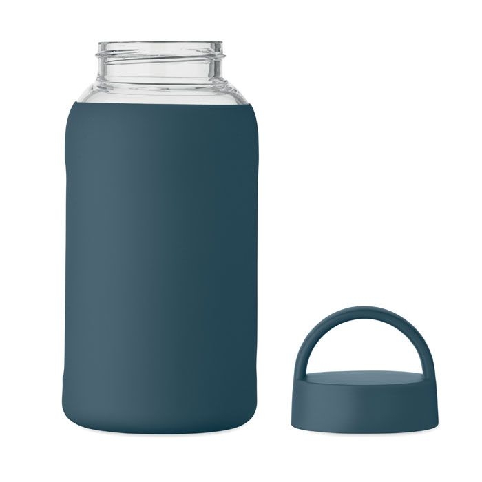 MO2912-85Boris Flasche Borosilikatglas 600ml_ marineblau