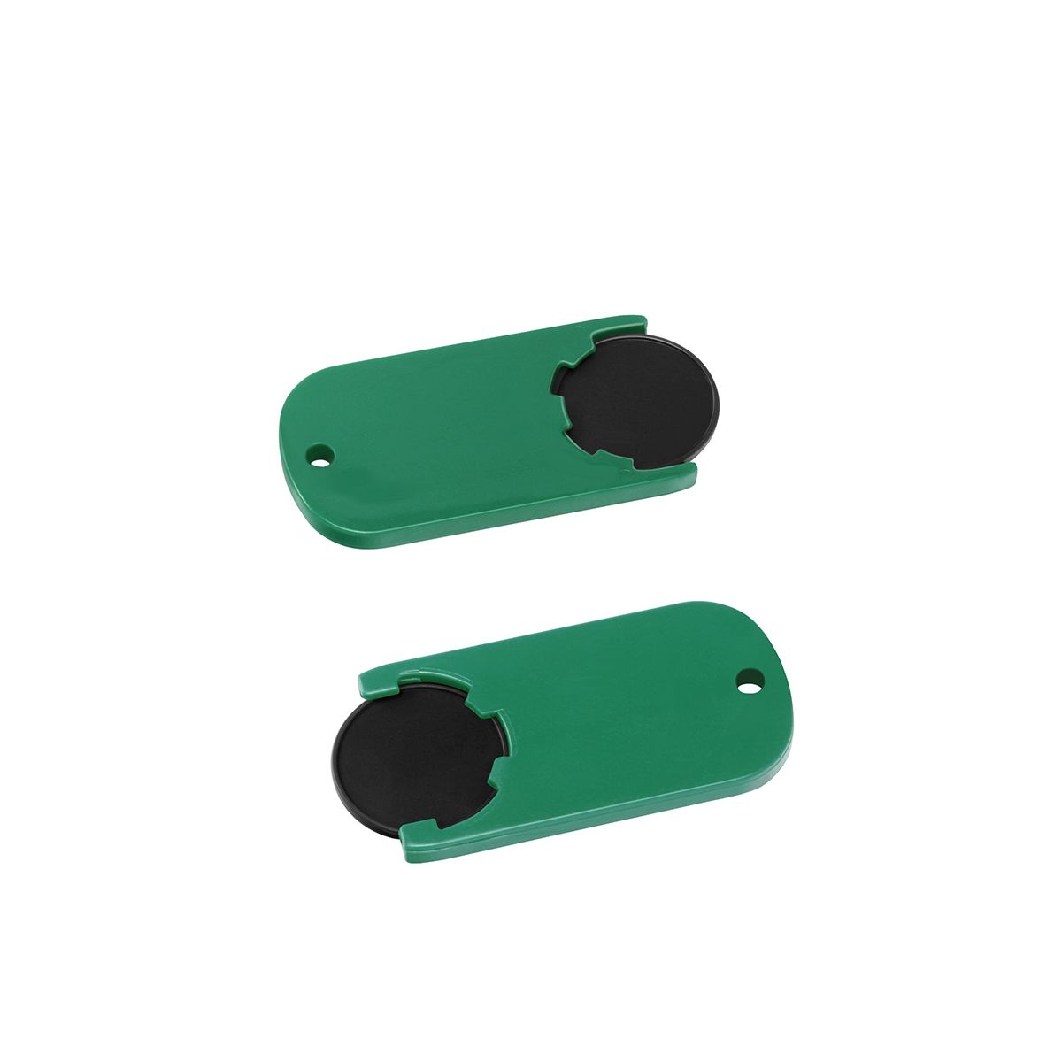 HE7439-6-2Chiphalter mit 1€-Chip _Alpha_ schwarz_ gruen