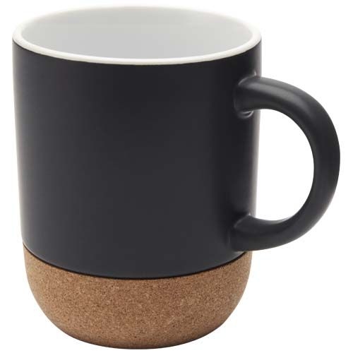 PF100847-4Billie 300 ml Keramiktasse mit Korkdetails _ schwarz